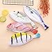 4pcs Creative Fish Shape Pencil case Cute Cloth Pencil Bag