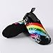 EQUICK Water Sports Shoes Barefoot Quick-Dry Aqua Socks Slip-on for Men Women Kids,CL1801,1black,38.39