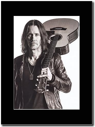 gasolinerainbows - Alter Bridge - Myles Kennedy Have Guitar Will Travel - Matted Mounted Magazine Promotional Artwork on a Black Mount