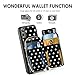 ZVE Wallet Case for iPhone XS Max , iPhone XS Max Crossbody Case with Credit Card Holder Slot Pattern Print Handbag Purse Wrist Strap Zipper Case Cover for Apple iPhone XS Max 6.5 inch - Polka Dots