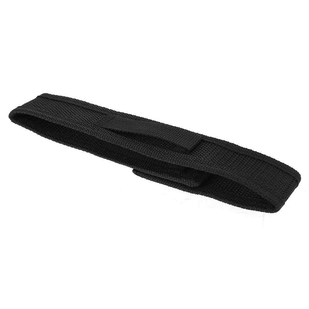 Custodia Porta Torcia LED Elettrica Nylon Nero 18*4cm