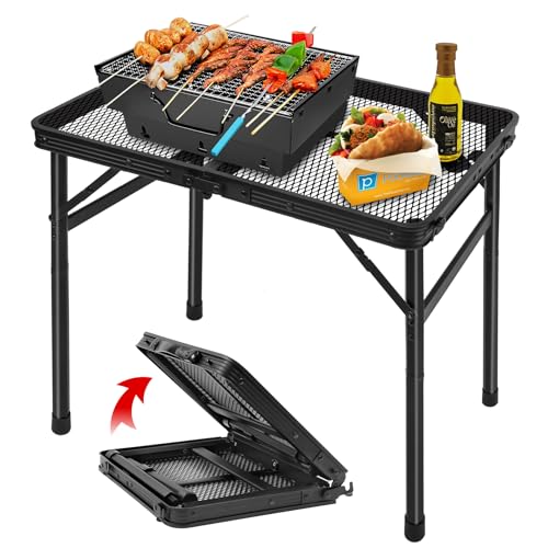 Grovind Folding Grill Table Camping Table with Mesh