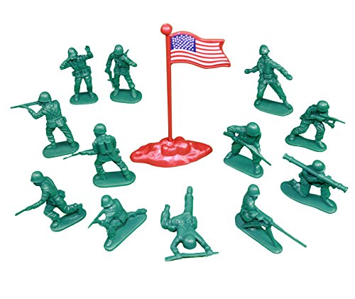 image for SCS Direct Army Men Action Figures - 200+ WWII Toy Soldiers - 26 Uniqu