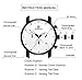 STARKING Top Brand Luxury Mens Chronograph Wrist Watch TM0913 Leather Watch Men Casual Style Fashion Minimal Waterproof Watches Scratch Proof Male