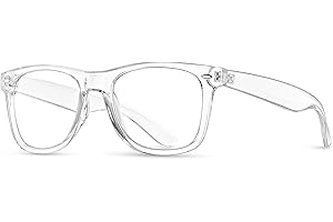 LEICO FASHION Clear Lens Non-Prescription Retro Nerd Glasses for Men Women - Cosplay Costume Fake Eyeglasses