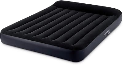 64143, colchão insuflável para cama de casal, unissex, preto, 152x203x25 cm