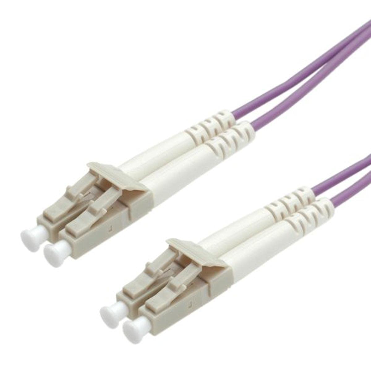 Roline LC/LC LWL Network cable | Fiber optic cables OM4 Duplex patch cable in purple | 3 m