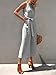 PRETTYGARDEN 2018 Women's Striped Sleeveless Waist Belted Zipper Back Wide Leg Loose Jumpsuit Romper with Pockets (Grey, Small)