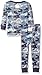 Burt's Bees Baby Unisex Baby Pajamas, Tee and Pant 2-Piece PJ Set, 100% Organic Cotton (12 Mo-7 Yrs), Blue Smoke Distressed Camo, 18 Months