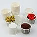 Fit Meal Prep [500 Pack] 2 oz Treated Paper Souffle Portion Cups for Condiments Samples Measuring Jello Shots Sauce Disposable Cup - White