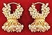 MUCH-MORE Bollywood Ethnic Fashion Gold Tone Faux Pearl Polki Bali Jhumki Earring Indian Traditional Jewelry For Women (6008) B