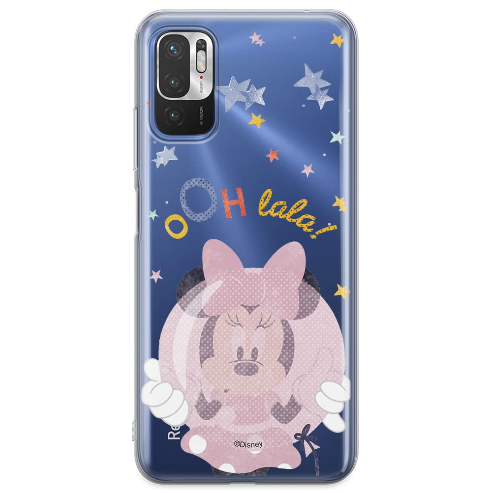 ERT GROUP mobile phone case for Xiaomi REDMI NOTE 10 5G / POCO M3 PRO original and officially Licensed Disney pattern Minnie 046 adapted to the shape of the mobile phone, partially transparent