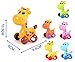 GINOVO 4pcs/Lot Wind Up Toy Wind-Up Animal for Baby, Toddler and Kid (Cow + Giraffe + Lobster + Penguin)