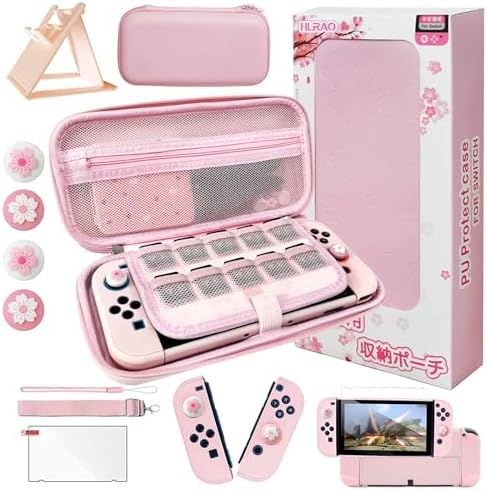 Amazon.com: HYPERCASE Cute Switch OLED Carrying Bag Purple Bunny