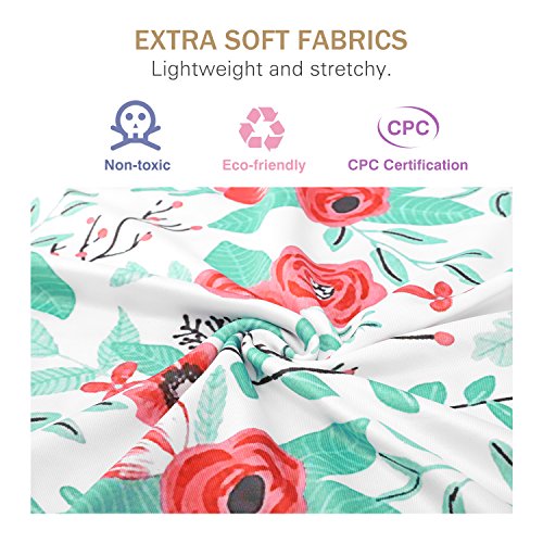 Zooawa Nursing Breastfeeding Cover, Soft Cotton Mulit-Use Cover for Baby Breast Feeding Essentials, Baby Car Seat Canopy, Stroller, Shopping Cart Cover, Nursing Scarf