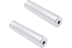 SG Store 2pcs Guitar Roundnose Tone Bar Lap Slide Solid Compatible with Dobro Lap Steel, 83x17mm