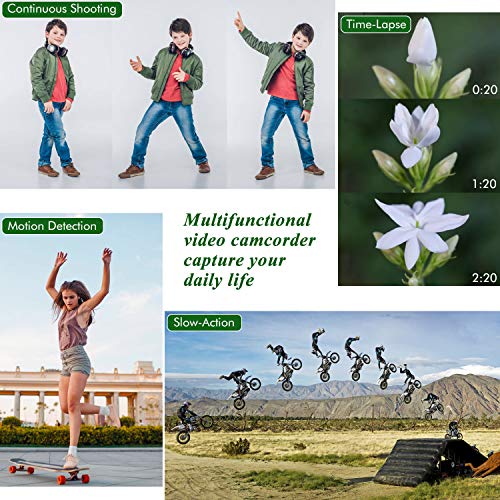 image for Welcam Video Camera with Microphone Vlogging Camera Digital Camcorder 