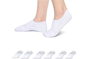 Laysblen 6-10 Pairs Womens No Show Running Ankle Socks Comfortable Low Cut Cotton Compression Socks With Silicone Grips