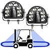 ONERAY Forklift Safety Light Blue Arc LED Warning Light Warehouse Pedestrian Warning Arch Zone Spotlight 20W DC10-80V For Truck Security Indicator Spotlight Brightness