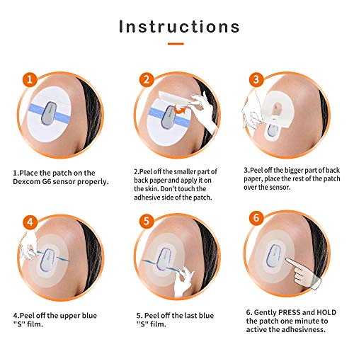Adhesive Patch for G6 Sensor, Medical Grade Adhesive G6 Tape, 25