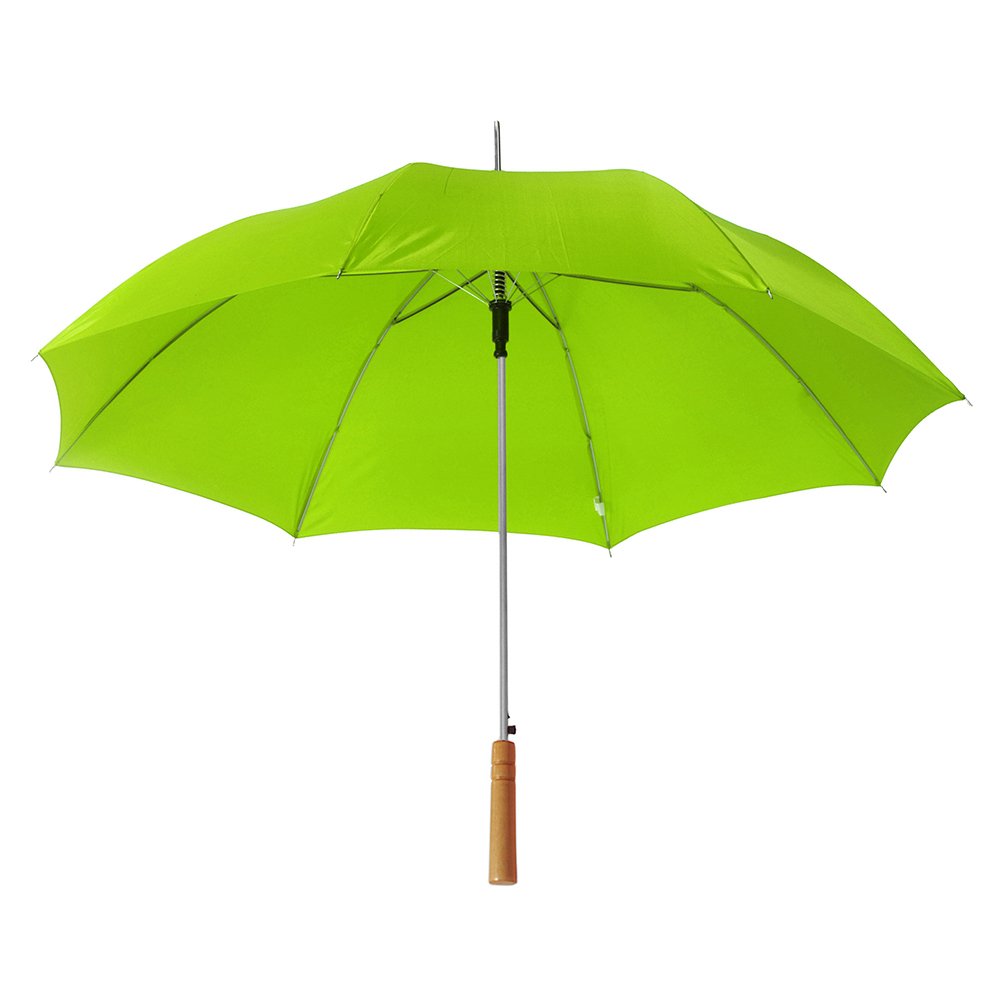 eBuyGB Pack of 6 Automatic Wedding Photographer Parasol Folding Umbrella, Long Umbrella with Stick Handle Rain Stick Umbrella, Umbrella, Colourful - Lime / Light Green 37 Inch / 94cm Span 84cm Length