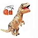 Adult Inflatable T-rex Costume Dinosaur Halloween Suit Cosplay Fantasy Costumes Brown