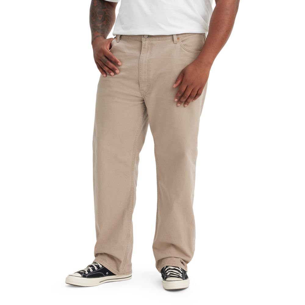 Levi's Men's 505 Regular Fit Jeans (Also Available in Big & Tall), (New) Desert Taupe, 58Wx32L Image
