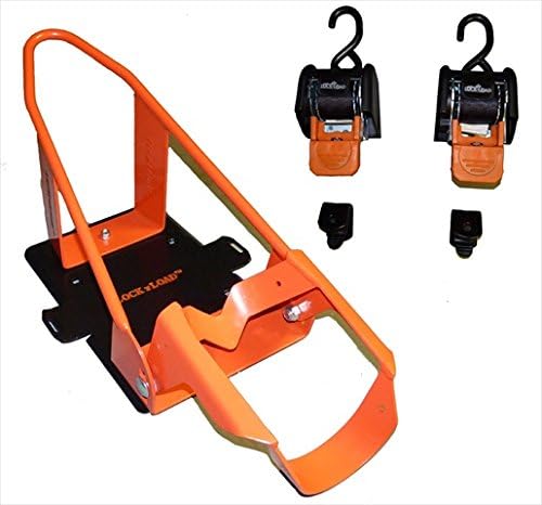 LOCK N LOAD BK1000 Combo Kit Wheel Chock Red Solid Steel