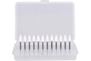 CAMAQUI White FG High Speed Resin Polishing Stone Burs, Porcelian Tooth Whitening Tools