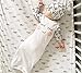 Newborn Baby Girls Sleepy Eyes+Rosy Cheeks Gown Hat Sleepwear Sleeping Bags 0-3 Months(Tag 70) (White)