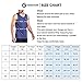 OGEENIER Men's Dry Fit Workout Tank Tops Muscle Gym Sleeveless T-Shirts Fitness Bodybuilding Running Tank Top Shirt,Grey,M