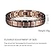 eDecor Pure Copper Bracelet for Men,Magnetic Therapy Bracelet for Arthritis Pain Relief Double Row Strong Magnets 3500 Guss with Link Removal Tools