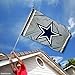 Cowboys Metallic Silver Flag