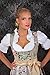 2-Piece Dirndl Dress Authentic Bavarian Floral Exlusive,Green, GE42/ US12