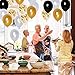 Birthday decorations Happy Birthday Banner Black and Gold Balloons Heart Star Foil Balloons Confetti Latex Balloons Paper Pompoms Tassels 98pcs