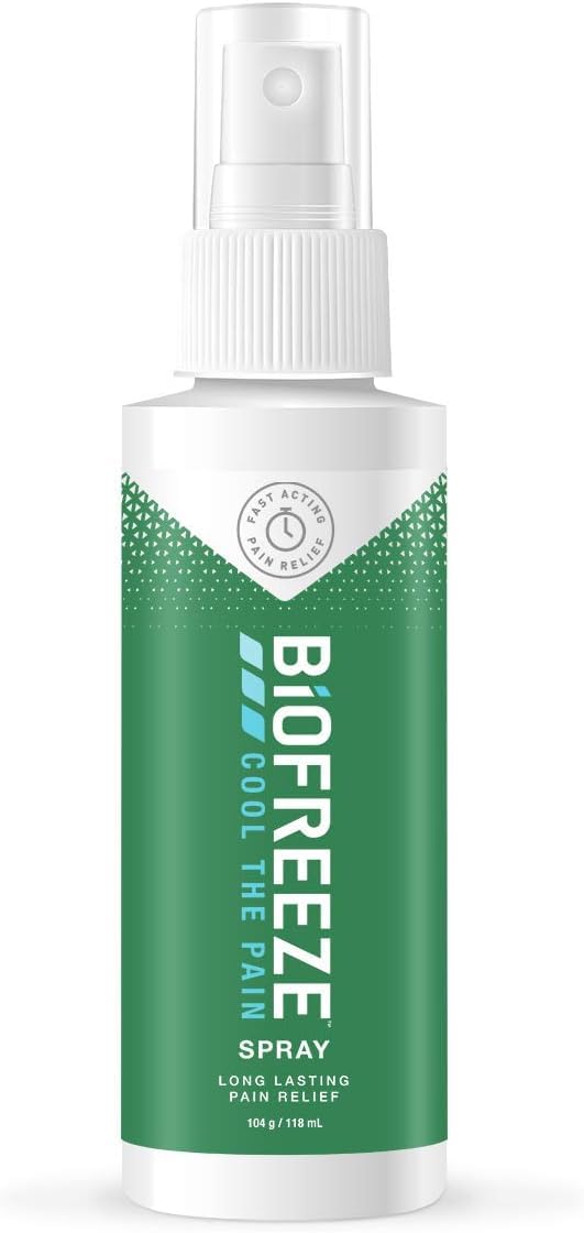 Biofreeze Cooling Relief 118 ml - Fast Acting, Long Lasting Cold Therapy for Muscle, Joint, Back Pain & Fever - Quick Comfort Freeze Solution