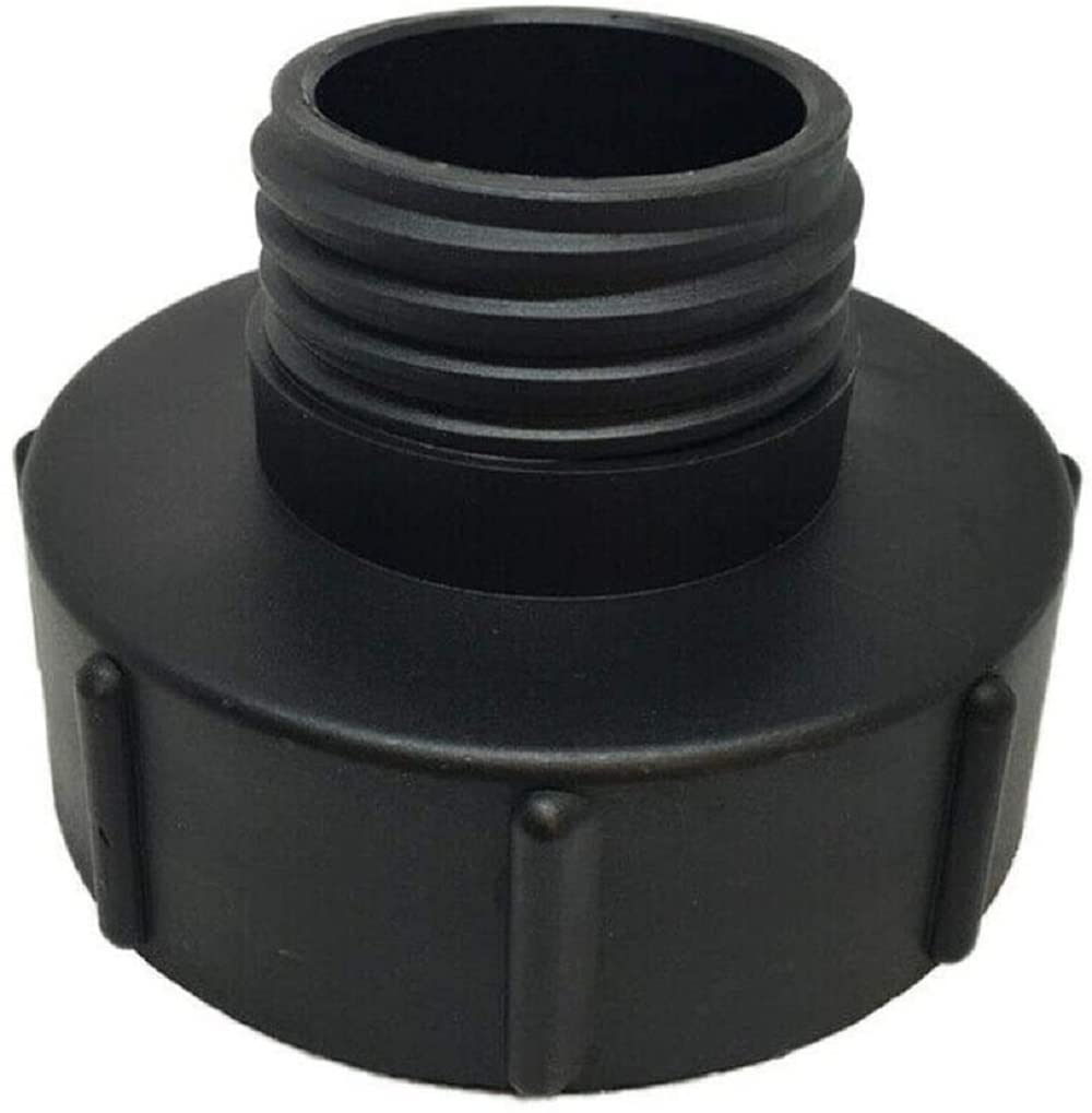 Unifizz Plastic IBC Tote Tank Adapter IBC Water Tank Hose Adapter S100X8 Coarse Thread to S60X6 Coarse Thread Garden Hose Connector Fitting Tool Tank Drain Adapter 1 PCS