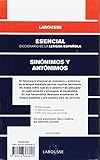 Image de Diccionario Esencial de Sinonimos y Antonimos (Spanish Edition)