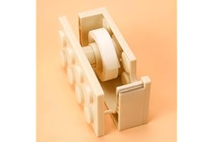 1pc Building Block Tape Holder, Cultural and Creative Tape Holder, Transparent Tape Cutter, Office Tape Box