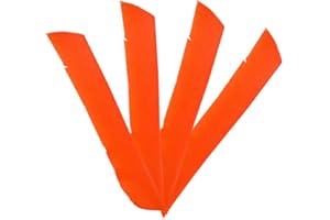 HNZMDY 50 Pcs Archery Arrow Fletching Spiral Wrap Full Length Arrow Feather 7~10" Right Wing and Left Wing for Flu Flu Arrows