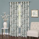Achim Home Furnishings Tranquil Lined Grommet Window Curtain Panel, 50