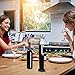 Electric Wine Opener - Automatic Corkscrew Bottle Openers Battery Operated - Gift Set Includes Electronic Cordless Auto Open Cork Screw, Foil Remover & Holder Stand - Stainless Steel Wines Accessories