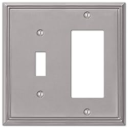 Amerelle 77TRBN Metro Line Wallplate, 1 Toggle / 1