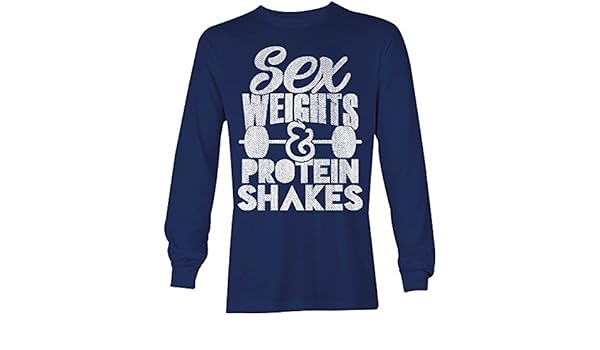 Sexo pesos y proteínas Batidos – Gimnasio – Camiseta de manga ...