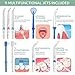 Cozzine Water Dental Flosser 600ml, Large Water Capacity Leak-Proof Electric Quiet Design with 9 Multifunctional Tips Countertop Dental Oral Irrigator for Home & Travel