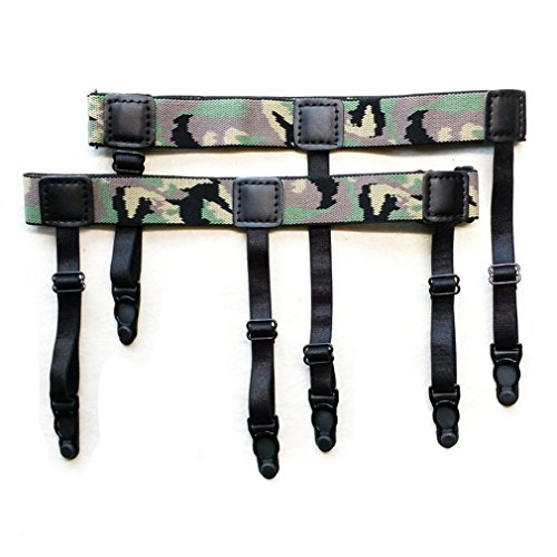 male garter belt for dress shirt Sewanz Mens 1 Pair Dress Shirt Stays Adjustable Garter Belts main image 0