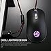 Gaming Mouse,USB Wired Ergonomic Optical Gaming Mice with 4000 DPI Sensor, 5 Adjustable Levels,6 Buttons and Multi-Color LED backlights for Laptop,PC, Desktop, MacBook,Chromebook,Notebook