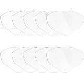 10 Pcs S8555 Face Shield Replacement Lens Compatible with Honeywell | Compatible with S8500 &amp; S8510 Face Shields, Anti-Fog, Clear Polycarbonate, Protective Safety Visor