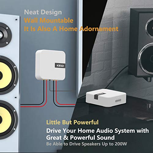 KEiiD Stereo Receiver, WiFi Bluetooth Wireless Streaming, Subwoofer