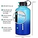 SENDESTAR 64 oz Beer Growler Double Wall Vacuum Insulated Leak Proof Stainless Steel Water Bottle -Wide Mouth with Flat Cap & Spout Lid Includes Water bottle Pouch (Mint/Cobalt)